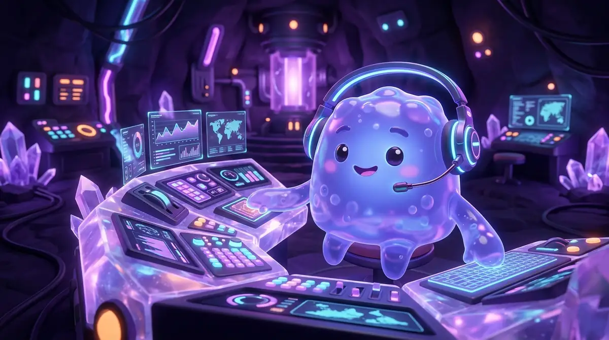 Friendly Jelly Monsters helping out